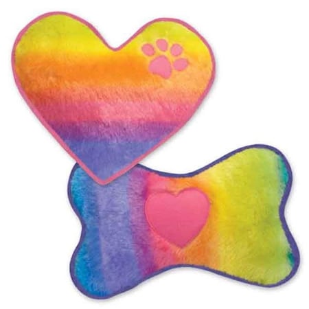 Griggles US0511 18 Rainbow Heart Toy For Dog